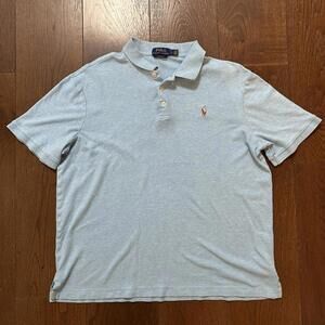Polo Ralph Lauren Classic Fit Men's Light Blue Polo Shirt Size Large
